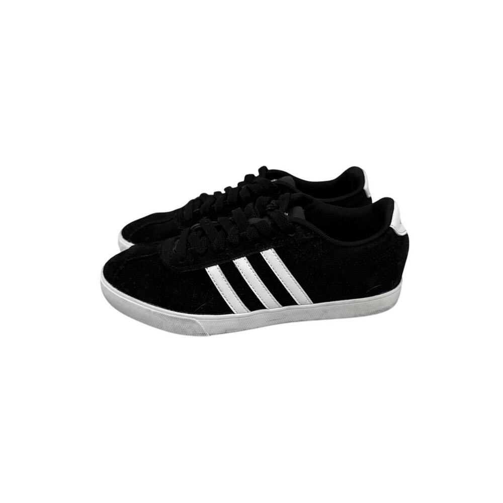 Adidas Shoes 3 Stripe Courtset Black White Sneakers Size Women's 5.5